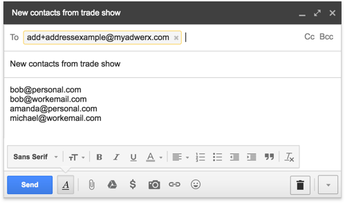 example email